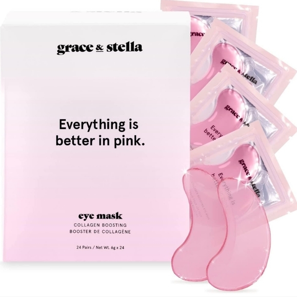 grace & stella Other - 🪷5/$25! Grace & Stella Eye Masks Everything is Better in Pink - Set of 3